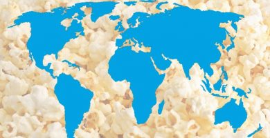Palomitas en los paises